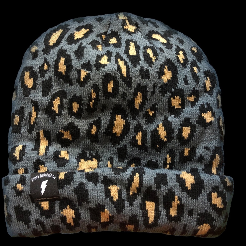 Destroyer Beanie - Grey Leopard